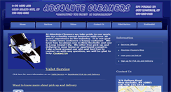 Desktop Screenshot of absolutecleaners.net