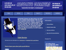 Tablet Screenshot of absolutecleaners.net